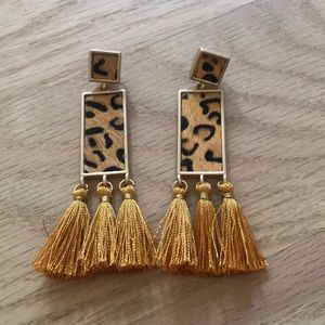 Animal print earrings